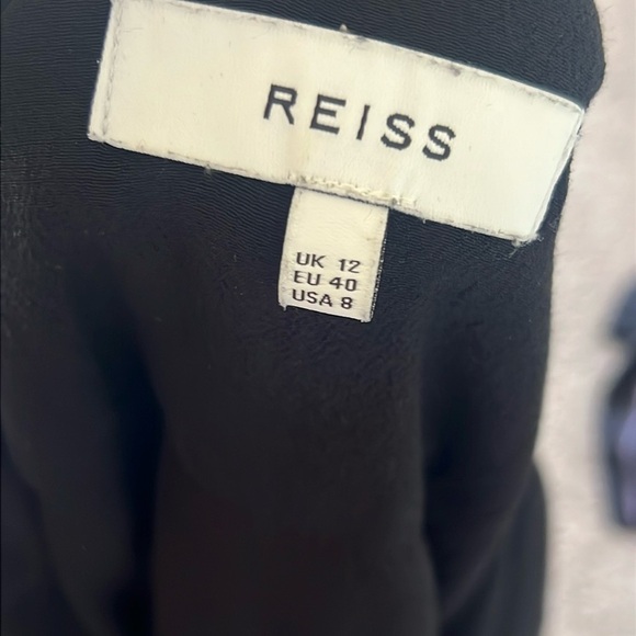 REISS Selena Utility Black Jumpsuit - Picture 14 of 15